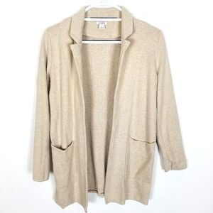 J. Crew Women Cozy Open Front Cardigan Flyaway Sweater Blazer Size S Style H6915